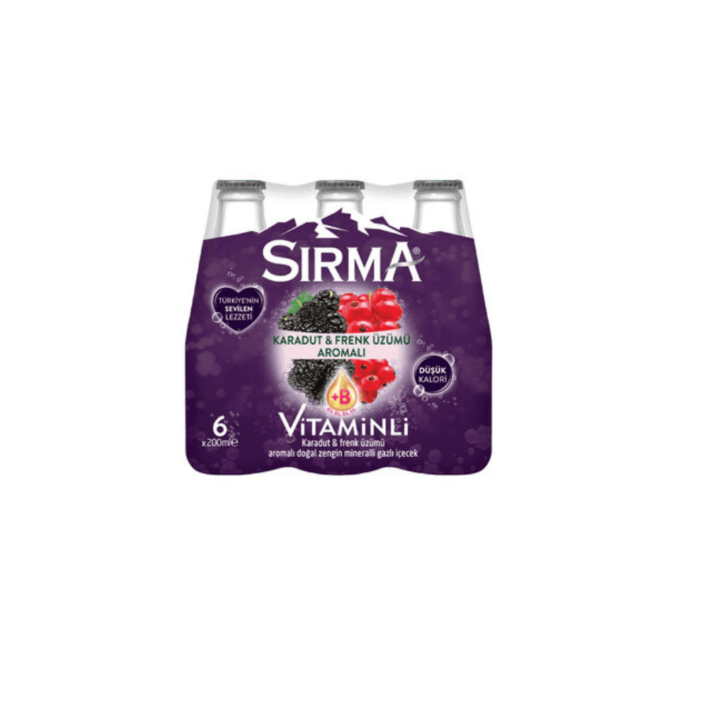 Sırma Karadut Frenk Üzüm 200 ml (24'lü Paket)